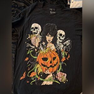 Elvira Cavity Colors Halloween T-shirt